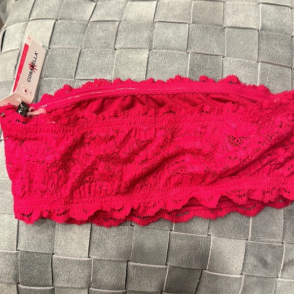 NWT Small Cosabella Bandeau bra in Grenadine. Perfect to peek thru! - Picture 4 of 4